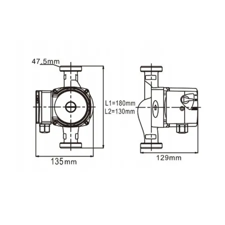 Циркуляционный насос IBO OHI 25-40/180 (БЕЗ ГАЕК)