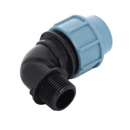 Колено компрессионное (угол) Unidelta 32 х ½" с наружной резьбой