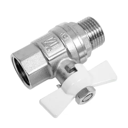 Кран шаровой STI ¾"ВР x  ¾"НР бабочка