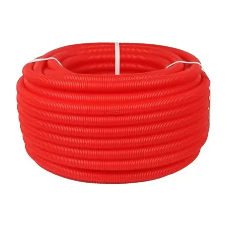 Труба защитная гофрированная D вн/нар. 22/27мм (красная)