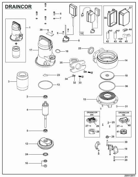 Фекальный насос Espa DRAINCOR M A 230 50 000313/STD