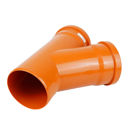 Тройник VALFEX 45⁰ градусов 110-110 для наружной канализации