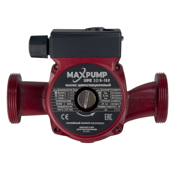 Циркуляционный насос MAXPUMP UPE 32/6-180