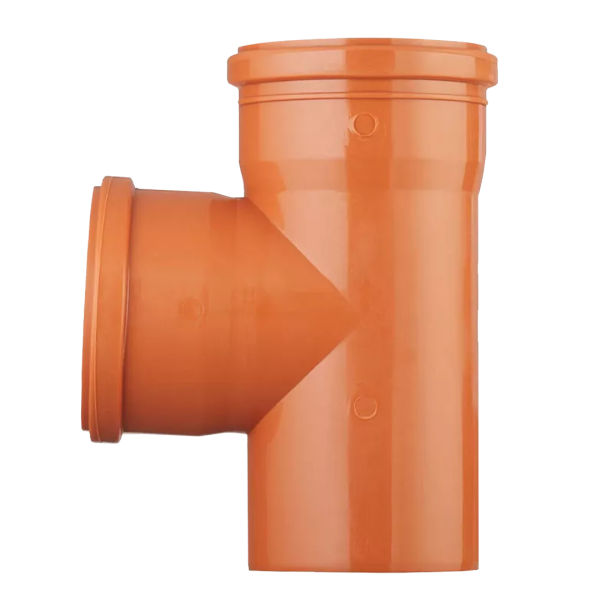 Тройник VALFEX 87.5⁰ градусов 110-110 для наружной канализации