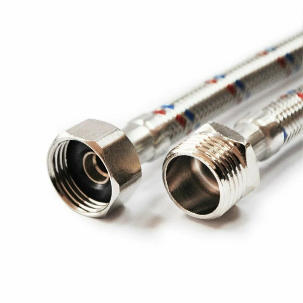 Гибкая подводка для воды VALFEX нерж.сталь 1/2" В-Н 50см (150)